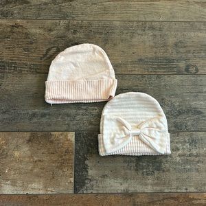 NYGB Pink Baby Hat Set